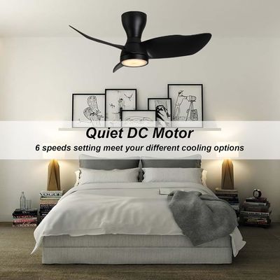 Stilvoller 36-Zoll-Gleichstrom-Motor-Deckenventilator mit intelligenter Steuerung und Alexa / Google Assistant kompatibel