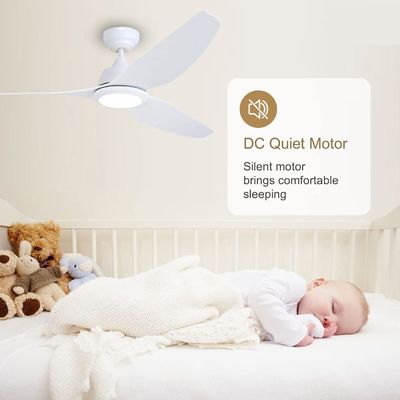 56 Zoll leise Deckenventilator mit Gleichstrommotor und Beleuchtung