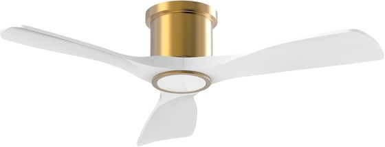 3000K Schwarzer 52-Zoll-Deckenventilator mit leicht effizientem umkehrbarem Gleichstrommotor