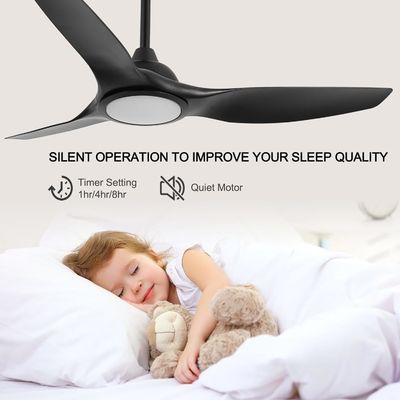 52-Zoll-Ventilator mit Licht 3 Farbtemperatur für Schlafzimmer