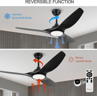 52-Zoll-Ventilator mit Licht 3 Farbtemperatur für Schlafzimmer
