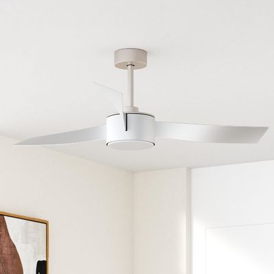 52-Zoll-Silber-Deckenventilator mit Fernbedienung