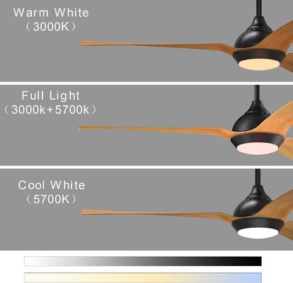 52-Zoll-Deckenventilator Stromgestütztes Design Außen Downrod Mount Deckenventilator mit Licht