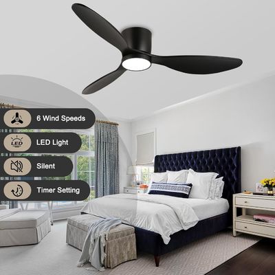 Weiß-Schwarz-Gold 52 Deckenventilator mit Energiesparfunktion