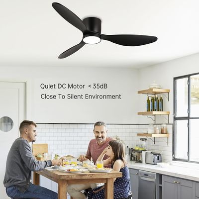Weiß-Schwarz-Gold 52 Deckenventilator mit Energiesparfunktion