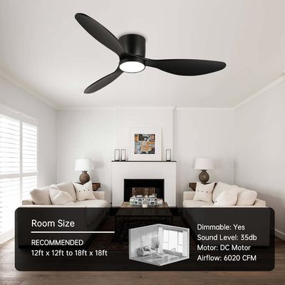 Weiß-Schwarz-Gold 52 Deckenventilator mit Energiesparfunktion