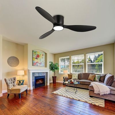 Weiß-Schwarz-Gold 52 Deckenventilator mit Energiesparfunktion