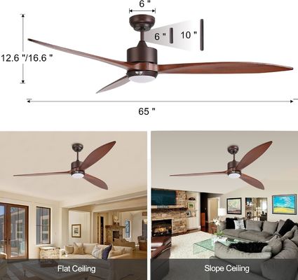 65 Zeitgemäße Deckenventilatoren mit Sprachsteuerung und dimmbarer LED-Leuchte