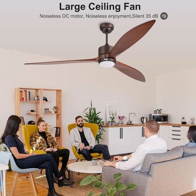 65 Zeitgemäße Deckenventilatoren mit Sprachsteuerung und dimmbarer LED-Leuchte