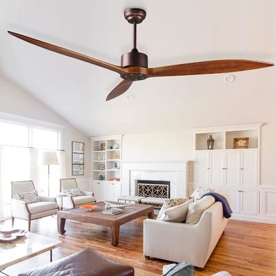 6 Geschwindigkeit Alexa Sprachsteuerung ABS Smart DC Motor Deckenventilator mit Beleuchtung in Gold Schwarz Weiß