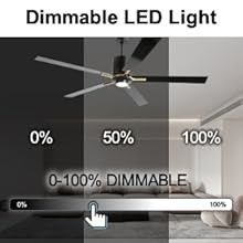 Weißer Gleichstrommotor leise Blatt Deckenventilator Licht 72 Zoll mit 3 Farbwechselgeschwindigkeiten