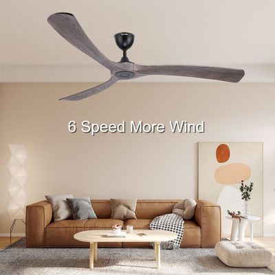 Ruhiger, energiesparender, 6-Geschwindigkeits-Smart-Deckenventilator mit Alexa-gesteuertem Licht