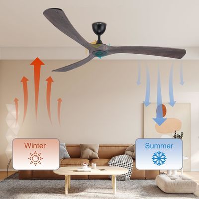 Ruhiger, energiesparender, 6-Geschwindigkeits-Smart-Deckenventilator mit Alexa-gesteuertem Licht
