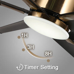 72 Zoll moderner Smart Ceiling Fan mit Licht in weißem ABS
