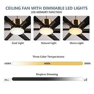 72 Zoll moderner Smart Ceiling Fan mit Licht in weißem ABS