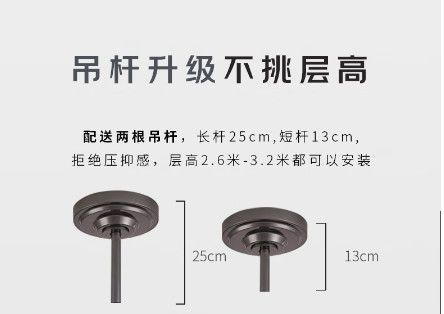 Smart Ceiling Fan Light mit 6 Geschwindigkeiten und 3 Lichtmodi