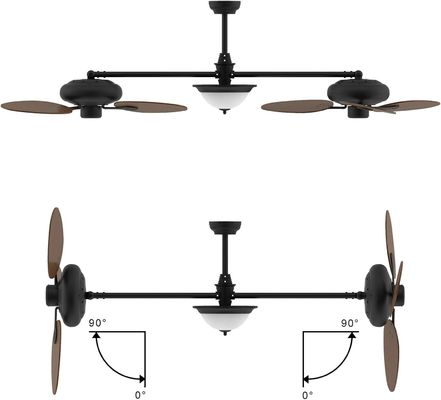Moderner 86-Zoll-Smart-Deckenventilator mit Licht-Kit und 3-Gang-Gleichstrommotor