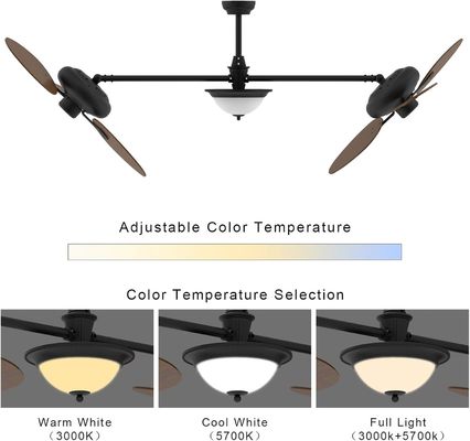 Moderner 86-Zoll-Smart-Deckenventilator mit Licht-Kit und 3-Gang-Gleichstrommotor