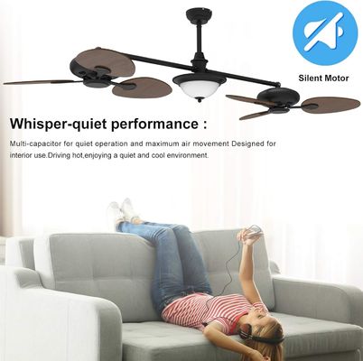 Moderner 86-Zoll-Smart-Deckenventilator mit Licht-Kit und 3-Gang-Gleichstrommotor